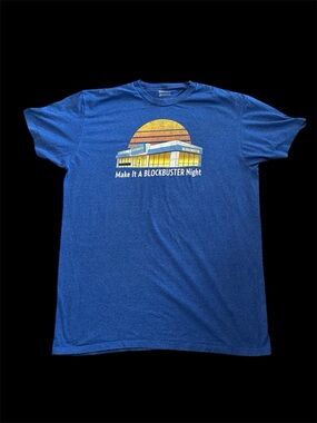 Y2K Vintage-Inspired Blockbuster Tee -Men’s Women’s Size XL Retro Be Kind Rewind
